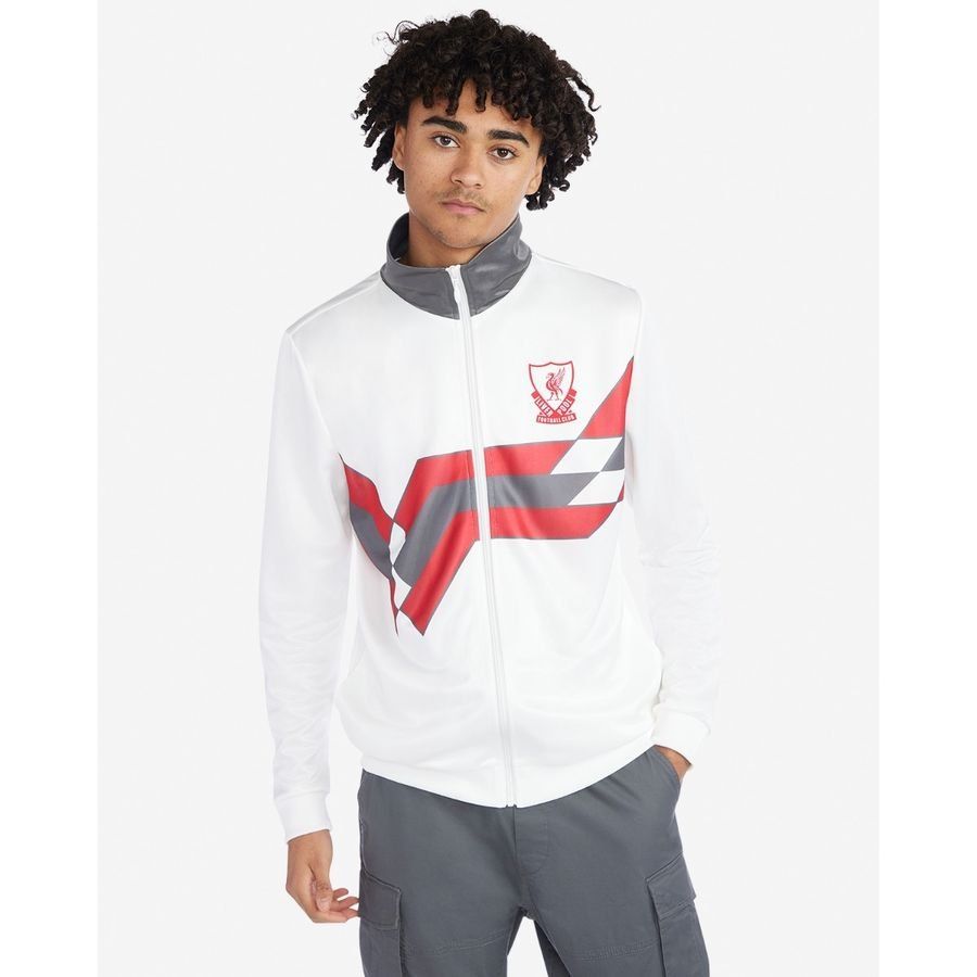 Liverpool Track Jacket 89 - White - Men's-SoccerKits Hub | Buy Soccer Jerseys Online